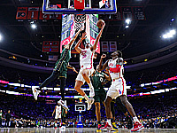 Победный трехочковый на последней секунде матча. Не засчитан дальний бросок Эмбиида