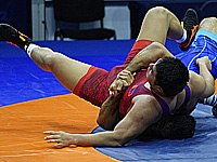 Молодежный чемпионат Европы по греко-римской борьбе. Израильтянин завоевал серебряную медаль