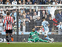 Махрез забил три гола.