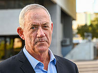 Ганц на демонстрации в Нетании: 