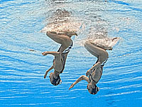 Чемпионат мира по синхронному плаванию. В соревнованиях дуэтов победили японки. Израильтянки на 12-м месте