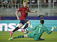 Молодежный чемпионат Европы по футболу. Испанцы вышли в полуфинал, победив швейцарцев в дополнительное время