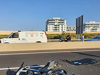 В ДТП возле Кейсарии пострадали мотоциклист и его пассажир