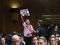 Пропалестинские манифестанты попытались сорвать выступление Блинкена