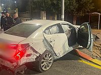 Житель Хеврона угнал автомобиль в Иерусалиме и разбил его, пытаясь скрыться