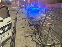 Житель Хеврона угнал автомобиль в Иерусалиме и разбил его, пытаясь скрыться