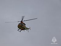 Сильный пожар после атаки БПЛА в порту Усть-Луга в Ленинградской области