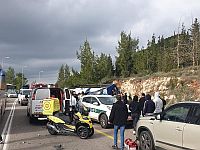 Около Бейтар-Илита перевернулся пассажирский автобус