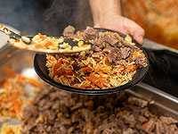 Плов для солдат, несущих службу под Хермоном. Фоторепортаж