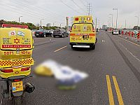 На 4-й трассе около Холона разбился насмерть мотоциклист