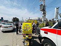 ДТП в Кфар-Сабе, тяжело травмирован мотоциклист