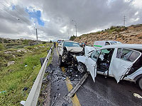 ДТП около Хеврона: четыре человека, в их числе ребенок, в тяжелом состоянии