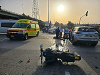 Мотоциклист в возрасте около 20 лет погиб возле развязки Нешарим