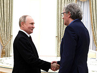 Сербский режиссер Эмир Кустурица встретился с Владимиром Путиным в Кремле