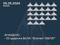 ВСУ: перехвачены 23 из 24 российских 