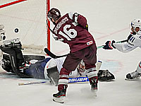 Чемпионат мира по хоккею. Сборная Латвии в овертайме победила французов