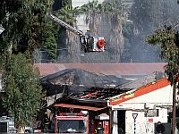 Пожар на военной базе Тель а-Шомер: полиция перекрыла дороги вокруг базы