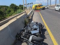 ДТП в Хайфе, мотоциклист разбился насмерть