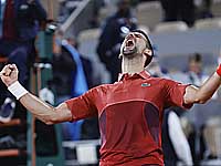 Новак Джокович вышел в 1/8 финала Открытого чемпионата Франции