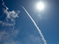 В районе кибуца Кисуфим упала ракета, пожар потушен