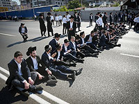 На 4-м шоссе, на въезде в Бней-Брак, проходит демонстрация 