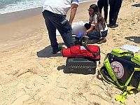 Около Ашдода во время купания захлебнулся мужчина, констатирована его смерть