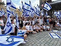 В Праге прошла произраильская акция 