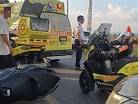 Авария около Петах-Тиквы, мотоциклист в критическом состоянии