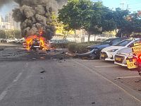 Взрыв автомобиля в Петах-Тикве, ранены двое мужчин