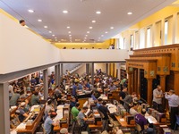 В ешиве провели совместную молитву с родственниками похищенных наблюдательниц