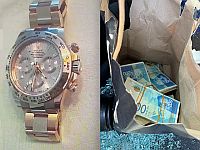 Полиция задержала предполагаемых преступников, похитивших около 400 тысяч шекелей и часы Rolex