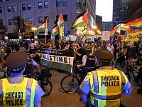 Накануне начала съезда Демократической партии в Чикаго прошла пропалестинская демонстрация