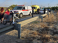 На шоссе 65 возле развязки Кейсария столкнулись двое мотоциклистов