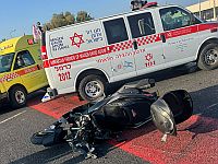 ДТП в Хайфе, тяжело травмирован мотоциклист