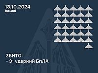 Генштаб ВСУ: сбит 31 российский 