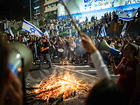 Акции протеста в Тель-Авиве, полиция задержала около 40 нарушителей порядка