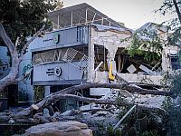 Последствия ракетного обстрела из Йемена: в Рамат-Гане разрушена школа. Фоторепортаж