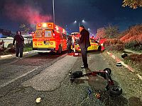 В Бней-Браке в результате ДТП тяжело травмирован мужчина, ехавший на электросамокате