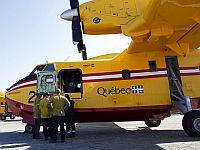 При тушении пожаров в Калифорнии канадский самолет был поврежден беспилотником