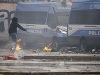 В Болонье в ходе беспорядков совершено нападение на синагогу