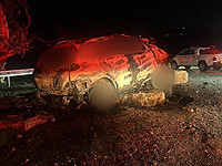 В Самарии обнаружен горящий автомобиль, его водитель скончался на месте