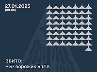 Генштаб ВСУ: сбиты 57 из 104 российских беспилотников. Минобороны РФ: перехвачены 32 украинских БПЛА