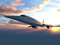 Прототип гражданского авиалайнера Overture впервые преодолел звуковой барьер