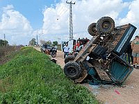 Авария квадроцикла под Хадерой: пострадали четыре человека