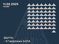Генштаб ВСУ: сбиты 57 из 124 российских беспилотников. Минобороны РФ: перехвачены 40 украинских БПЛА