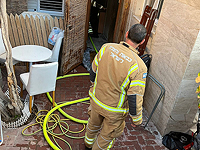 Пожар в жилом доме в Эйлате, сильно обгорел мужчина в возрасте 54 лет