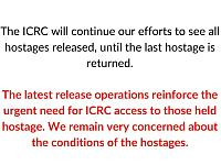 МККК выразил обеспокоенность состоянием заложников в Газе и заговорил о необходимости доступа к ним