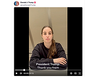 Бывшая заложница Агам Бергер записала обращение к Трампу. Президент особо отметил это