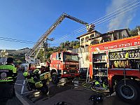 Пожар в Тверии, множество пострадавших