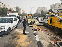 ДТП в Тель-Авиве, тяжело травмирован мотоциклист